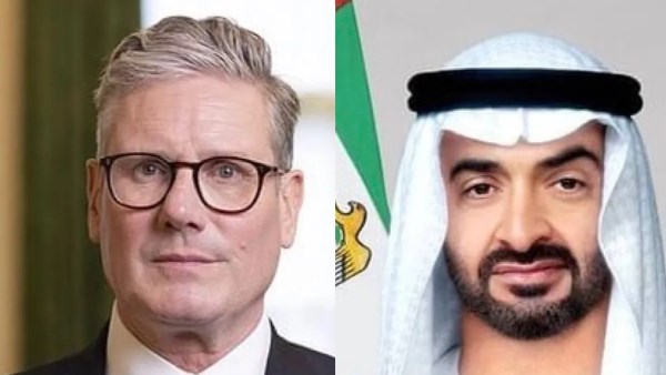 محمد بن زايد وستارمر يبحثان تطورات المنطقة وسط تصاعد التوترات