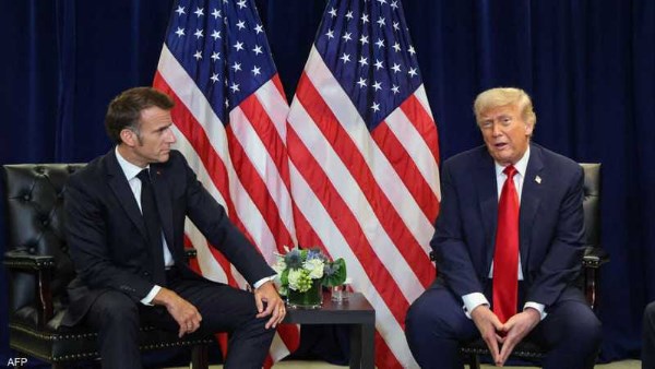 ترامب و ماكرون 
