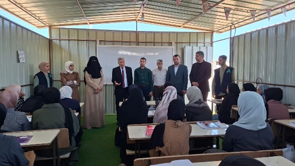 وفد معاهد الأزهر في فلسطين خلال الزيارة