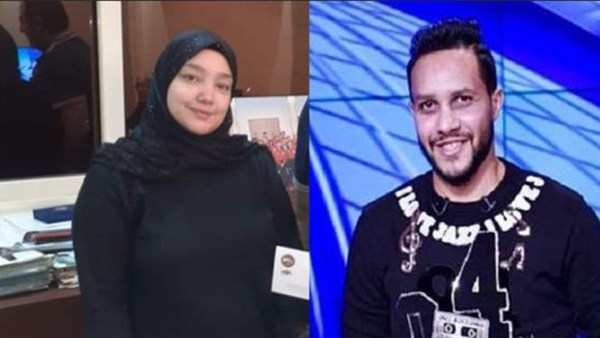 الراحل علاء علي وزوجته