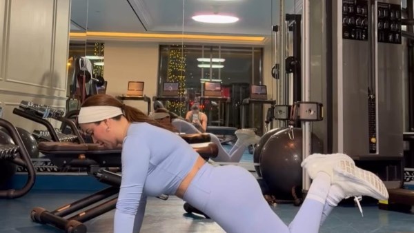  نسرين طافش تثير الجدل بملابس الجيم فى اخر ظهور لها