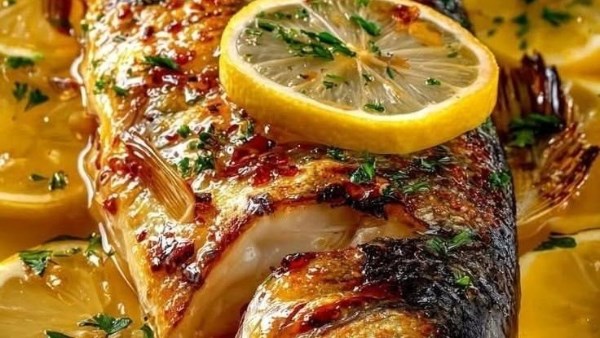 طريقة عمل سمك ماكريل مشوي بالليمون