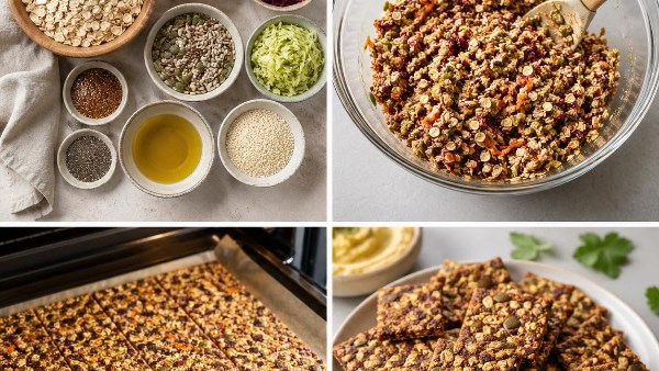 طريقة عمل مقرمشات الشوفان الصحية.