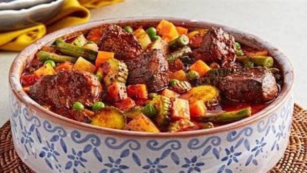 طريقة عمل التورلي باللحمة والخضار