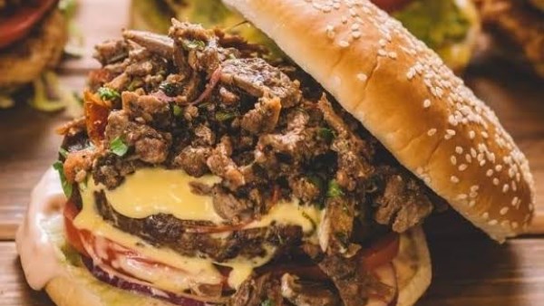 طريقة عمل برجر شاورما