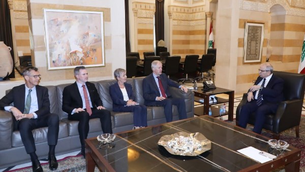 رئيس وزراء لبنان مع الشركاء الدوليين لوقف الحرب