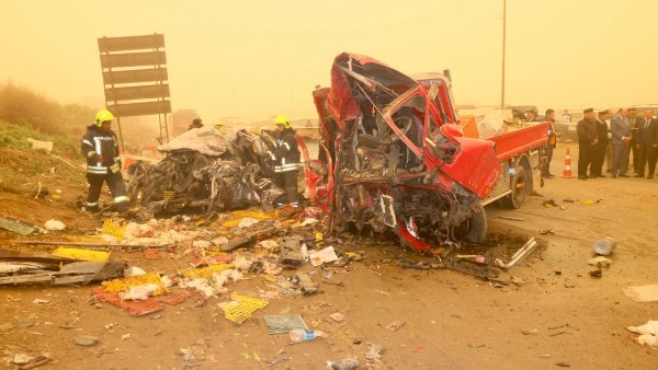 حادث تصادم في المنوفية 