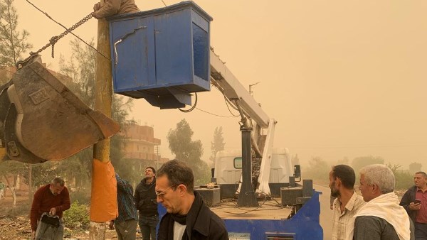 تداعيات الأمطار في المنوفية