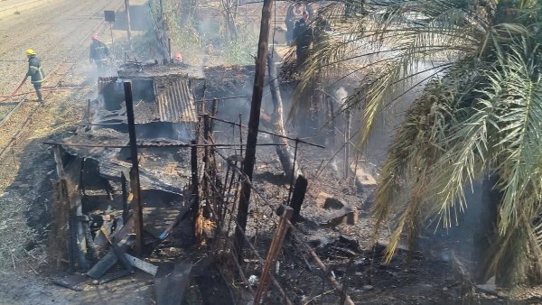 حريق في شبين الكوم