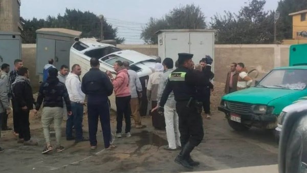 انقلاب ميكروباص في المنوفية