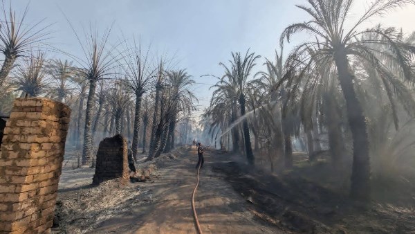 آثار الحريق