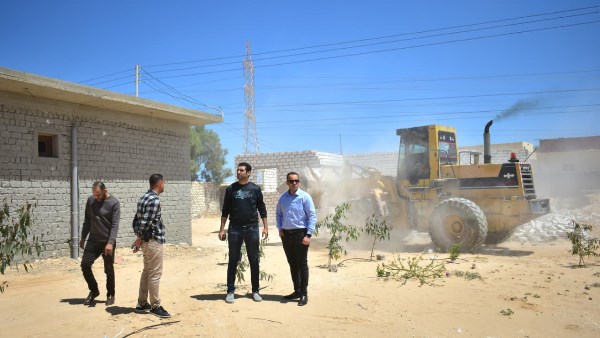 إزالة التعديات فى العلمين الجديدة 