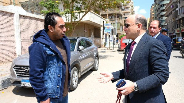 محافظ الغربية في جولة صباحية لمتابعة أعمال النظافة ورفع الإشغالات بحي ثان طنطا