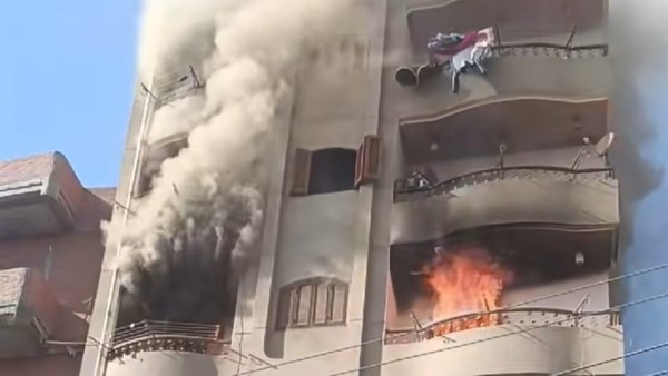 حريق هائل بمنزل سكني بالغربية 