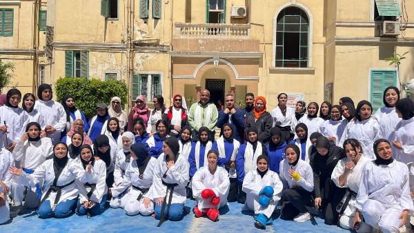 المهرجان الرياضي الثاني للطالبات الوافدات تحت مبادرة هي لياقة وصحة