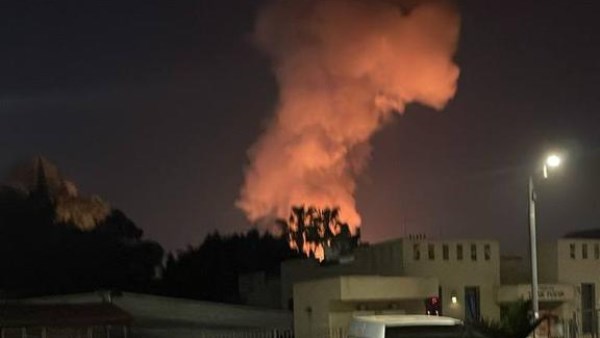 جانب من أثار القصف الإيراني 