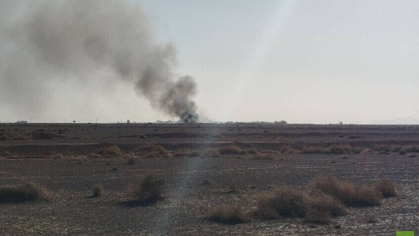 احتراق الطائرة الأمريكية 