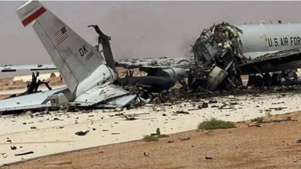دمار الطائرة الأمريكية داخل إيران 
