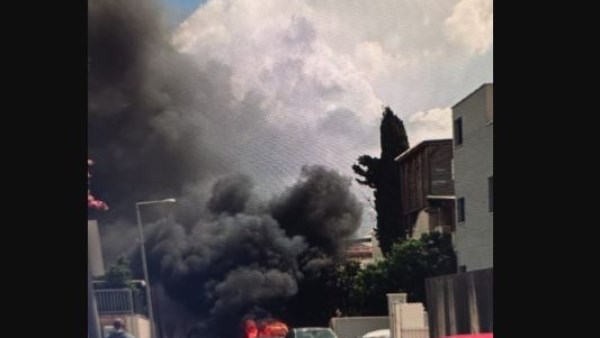 اشتعال النيران في الاحتلال نتيجة للصواريخ