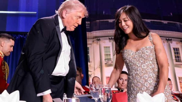 ترامب خلال حفل المراسلين