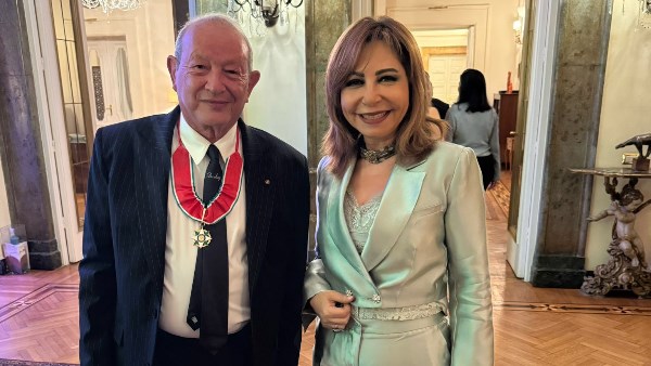 لميس الحديدي ونجيب ساويرس 