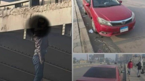 صورة الشاب وسيارته 