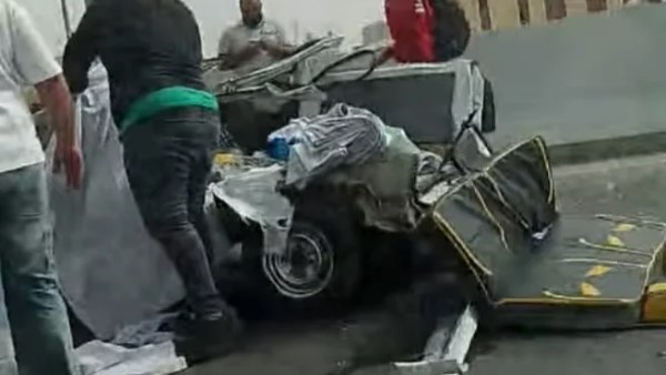 السيارة عقب الحادث