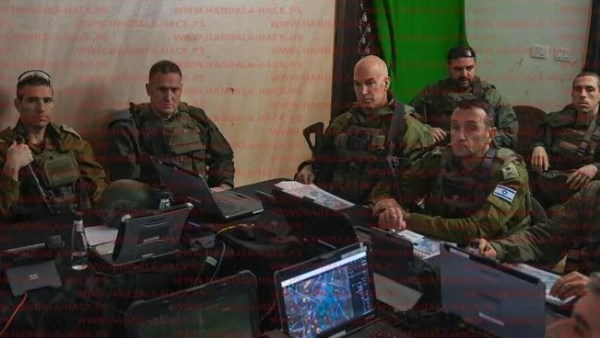 صوة مسربة لهاليفي وهو في اجتماع عسكري