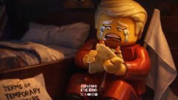 صورة من فيديو ساخر عن ترامب