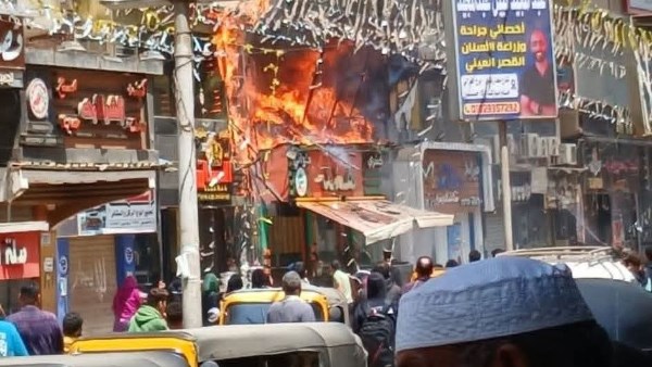  حريق مخزن أعلى كشري هند 