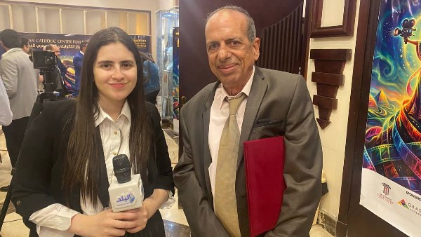 الفنان محمد الصاوي مع أوركيد سامي 