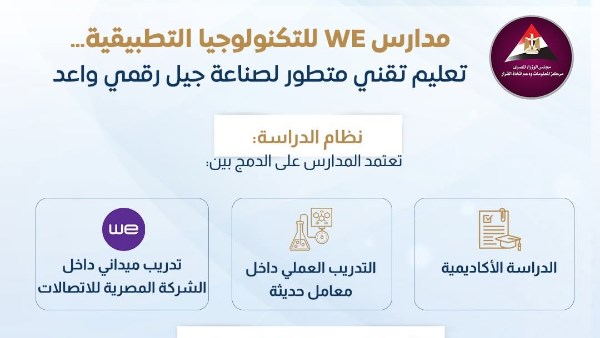 انفوجراف.. مدارس we تعليم تقني لصناعة جيل رقمي واعد