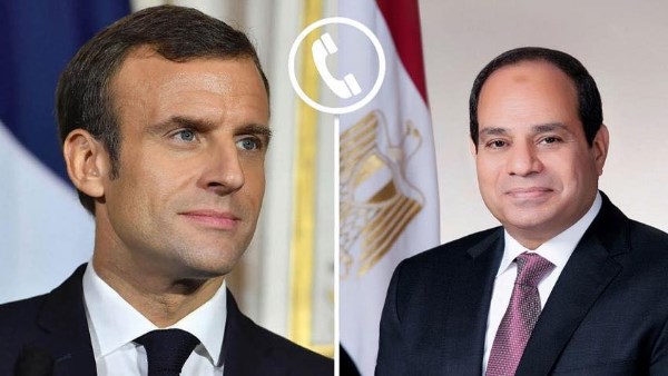 الرئيس السيسي وماكرون