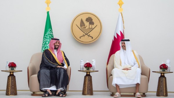 أمير قطر وولي العهد السعودي