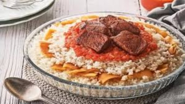 طريقة عمل الفتة المصرية الأصلية 