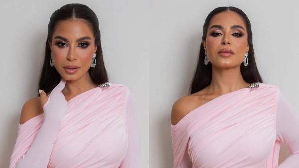  بخصر منحوت.. نسرين امين من زفاف ابنه رجل الأعمال باسل سماقيه
