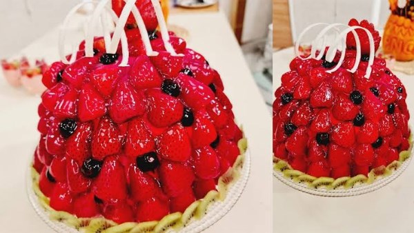 طريقة عمل تورتة الفروت روج.. حلوى فاخرة بالفراولة