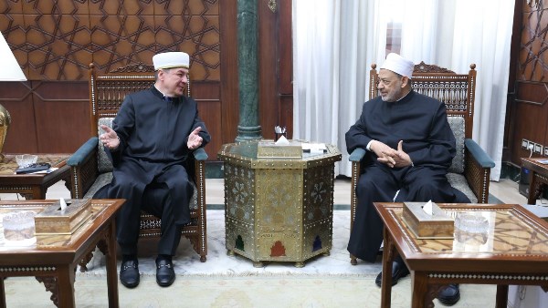 شيخ الأزهر مع الشيخ توماش مشكيفيتش، مفتي بولندا