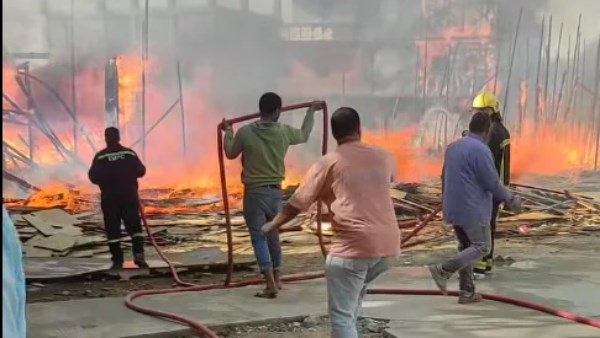 حريق لوكيشن مسلسل بيت بابا