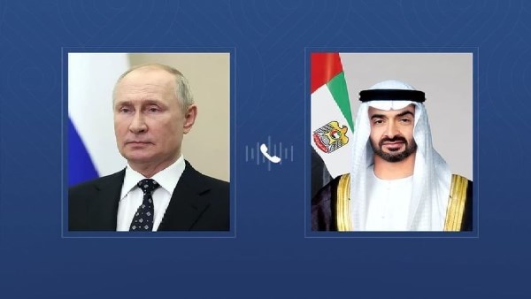 رئيسا الإمارات وروسيا 