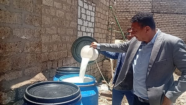 ضبط البان فاسدة 