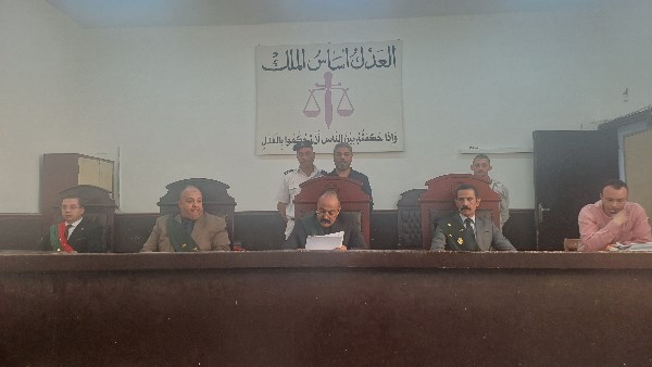 هيئة الدائرة السادسة بمحكمة جنايات الفيوم 