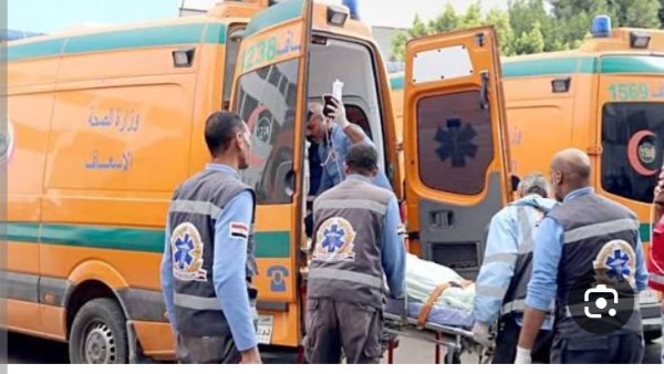 إصابة 4 أشخاص في حادث تصادم على الصحراوي الغربي أسوان القاهرة