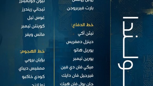 قائمة منتخب هولندا 