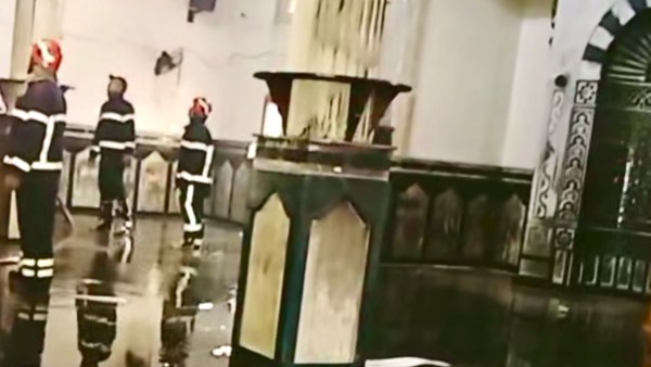 حريق داخل مسجد بغرب الإسكندرية 