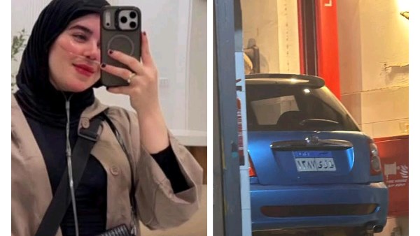 سيارة دنيا فؤاد المتحفظ عليها