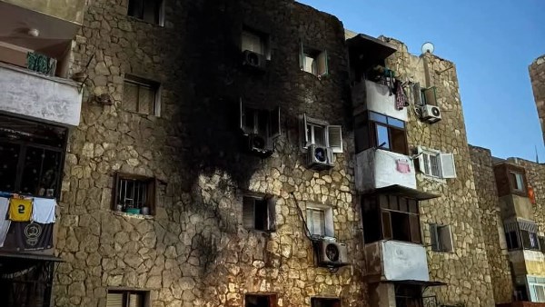 اثار الحريق 