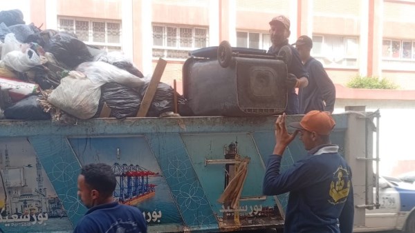 حملات نظافة بأحياء بورسعيد 