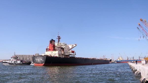 ميناء دمياط يستقبل السفينة العملاقة 