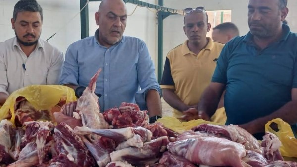 بيطري القليوبية تضبط لحوم مذبوحة خارج المجازر داخل مزرعة بالعبور.. صور
